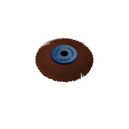 Dedeco Sunburst Radial Bristle Discs 2 in Curved Tc 3-Ply Brown 36 Grit A/O 1/Unit 2243